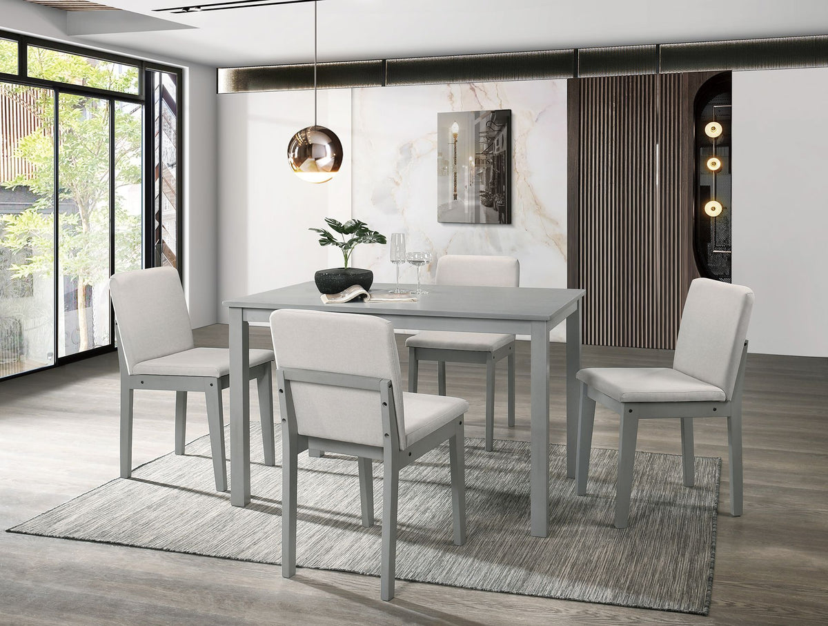 Gray 5 Piece Dining Set