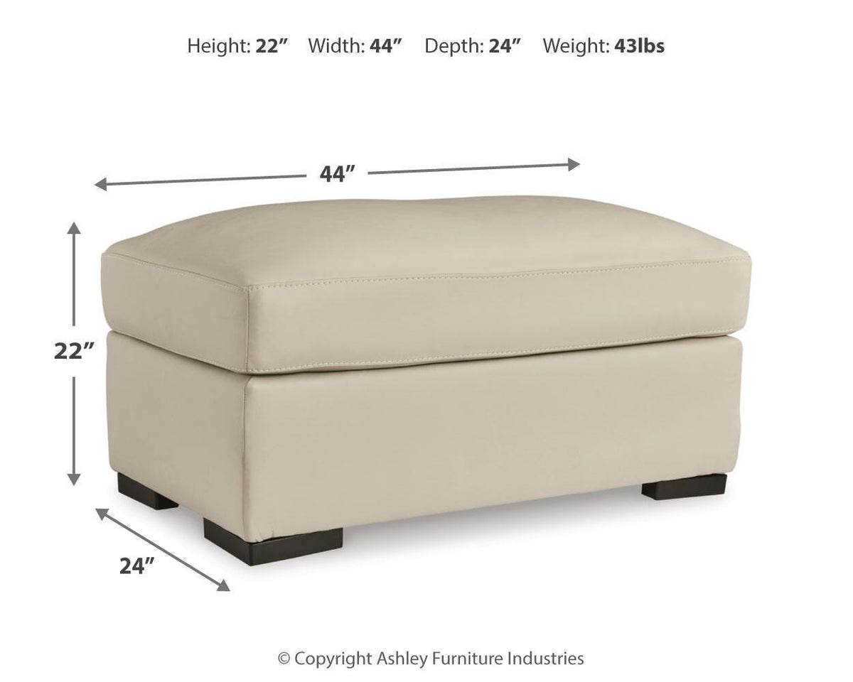 Treasure Trove Ottoman - 1930414 - approximate manufacturer dimensions (supplier image 6)