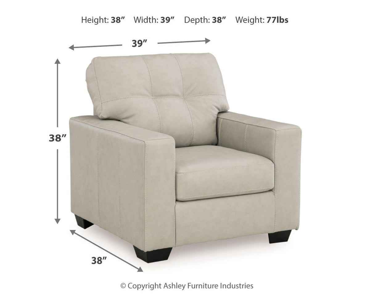 Santorine Living Room Sets - 21708U1 - approximate manufacturer dimensions (supplier image 22)