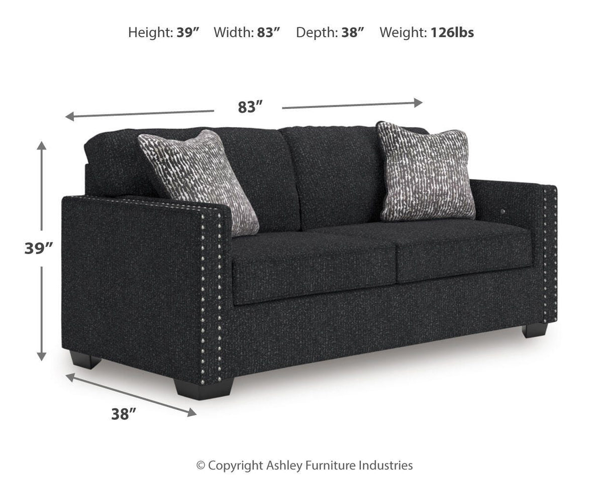 Jasmine Peaks Sofa and Loveseat - 28904U1 - approximate manufacturer dimensions (supplier image 19)