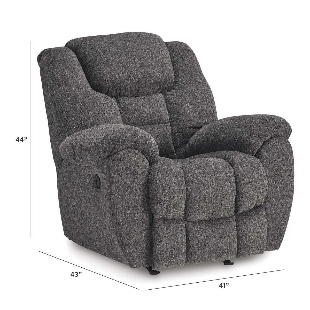 Foreside Recliner - 3810425 - approximate manufacturer dimensions (supplier image 10)