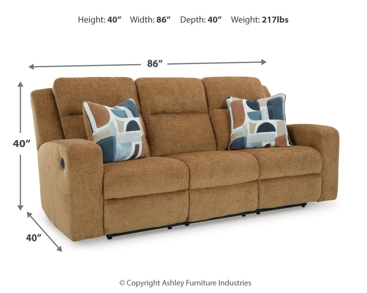 Kanlow Reclining Sofa - 3860588 - approximate manufacturer dimensions (supplier image 10)
