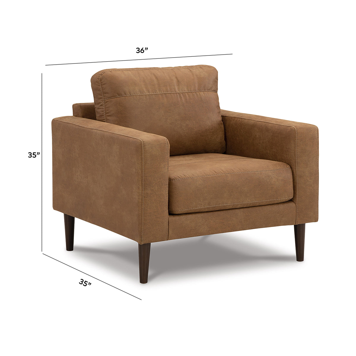 Telora Chair and Ottoman - 41002U2 - approximate manufacturer dimensions (supplier image 15)