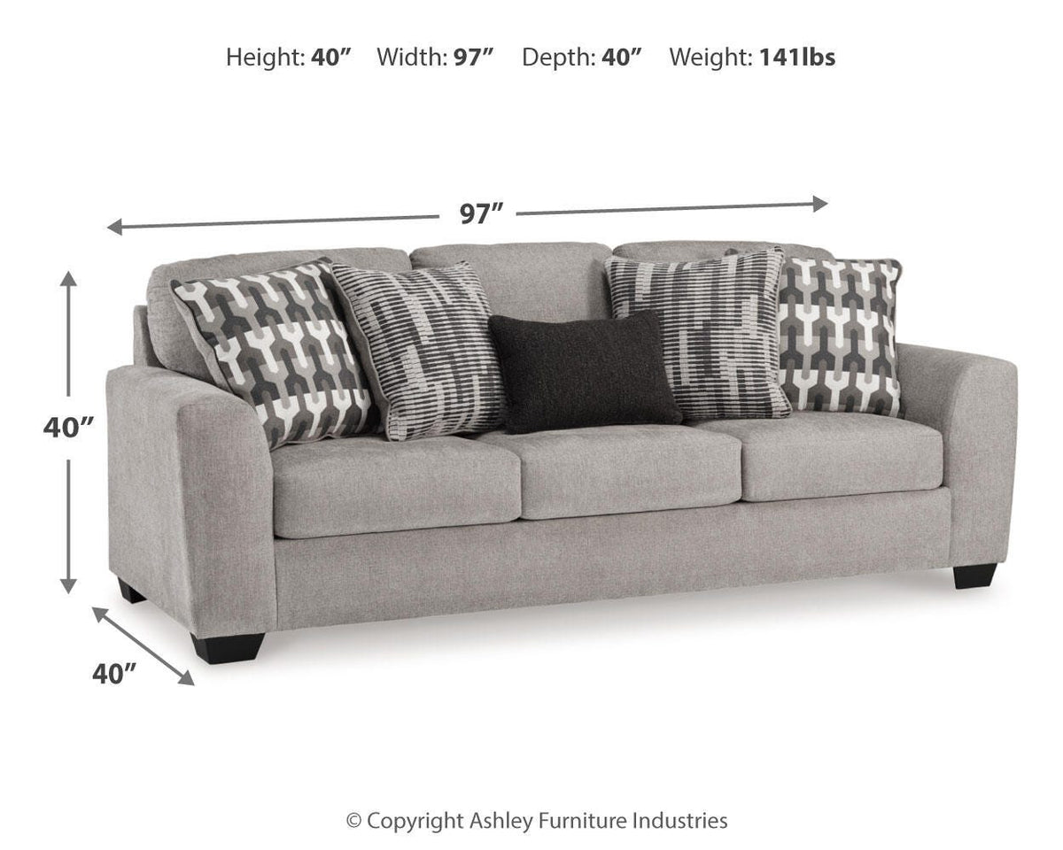 Avenal Park Sofa - 5080538 - approximate manufacturer dimensions (supplier image 7)