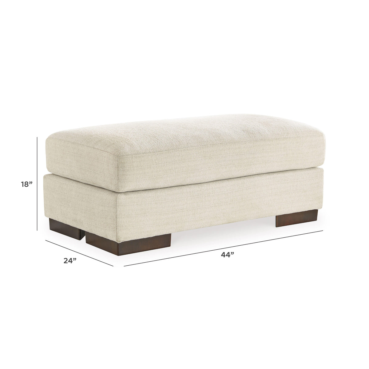 Maggie Ottoman - 5200314 - approximate manufacturer dimensions (supplier image 8)