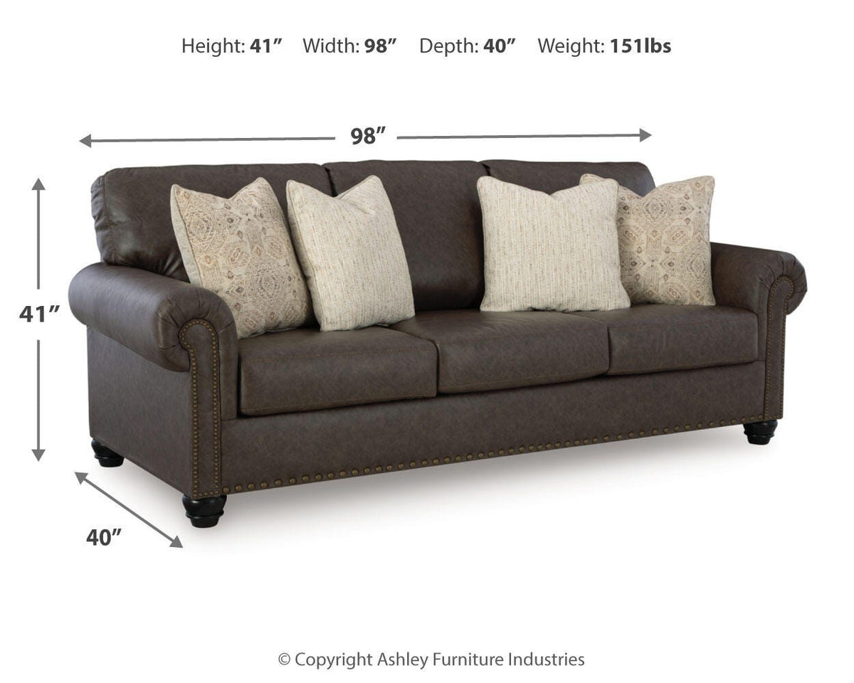 Roxmere Sofa - 5550338 - approximate manufacturer dimensions (supplier image 9)