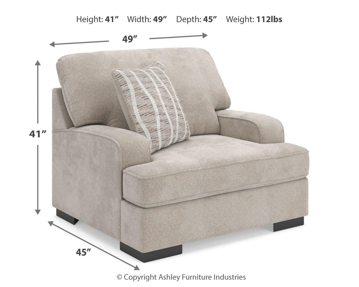High Profile Oversized Chair - 5990223 - approximate manufacturer dimensions (supplier image 9)