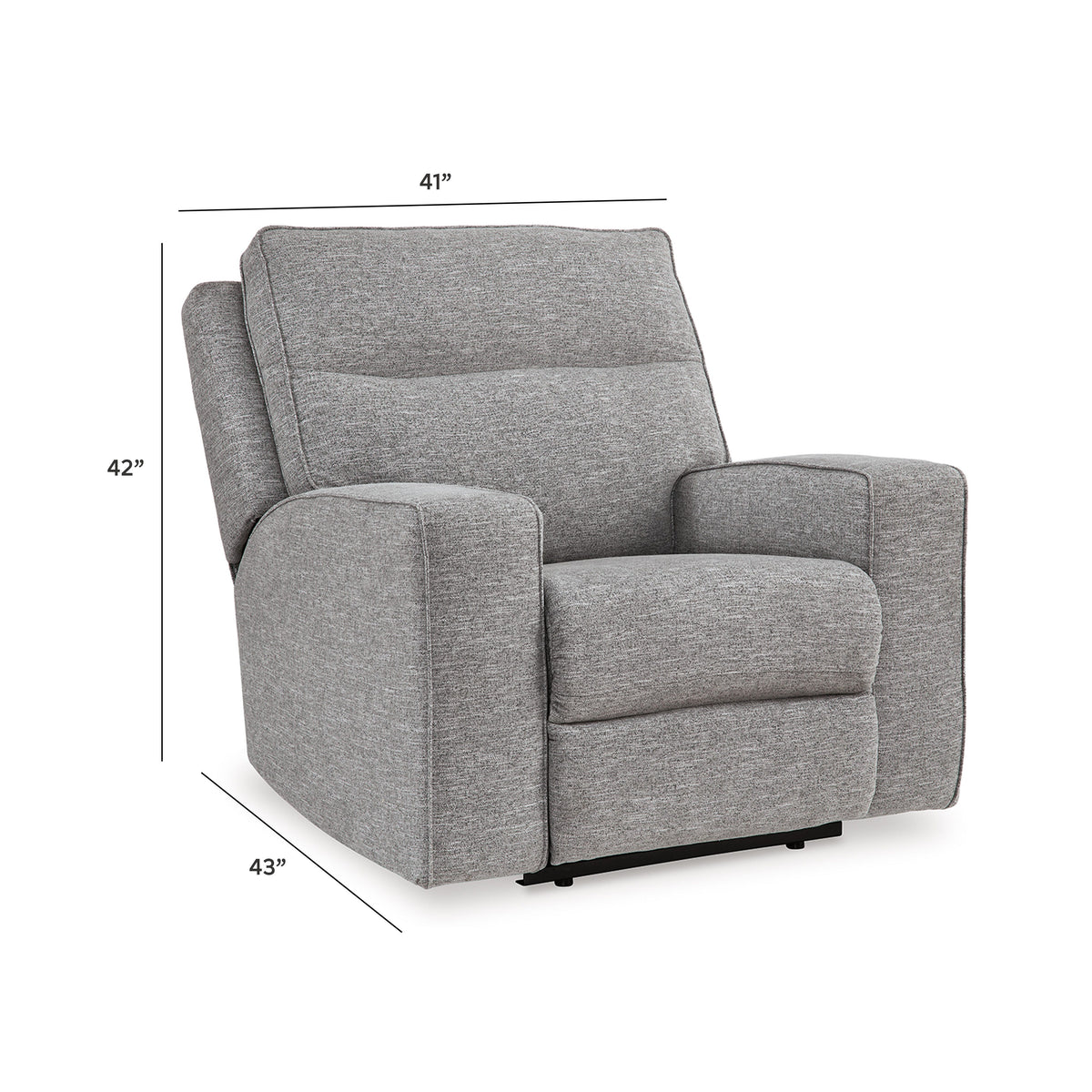 Biscoe Power Recliner - 9050313 - approximate manufacturer dimensions (supplier image 10)