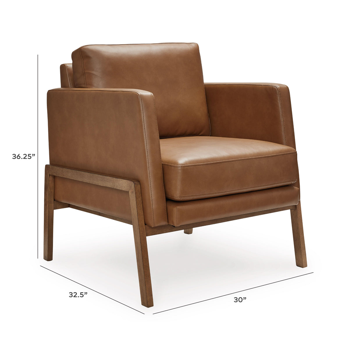 Numund Accent Chair - A3000670 - approximate manufacturer dimensions (supplier image 7)