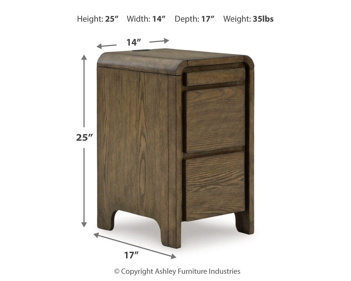 Jensworth Accent Table - A4000636 - approximate manufacturer dimensions (supplier image 12)