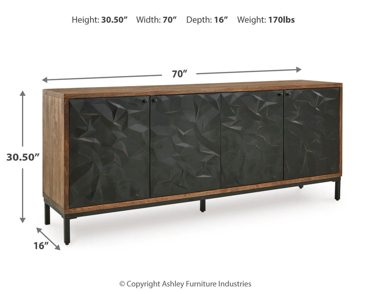 Dorannby Accent Cabinet - A4000649 - approximate manufacturer dimensions (supplier image 10)