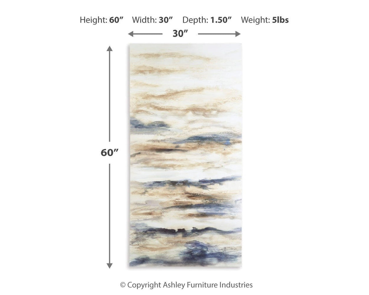 Joely Wall Art - A8000277 - approximate manufacturer dimensions (supplier image 4)