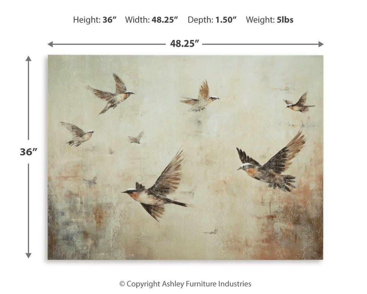 Collmund Wall Art - A8000413 - approximate manufacturer dimensions (supplier image 7)
