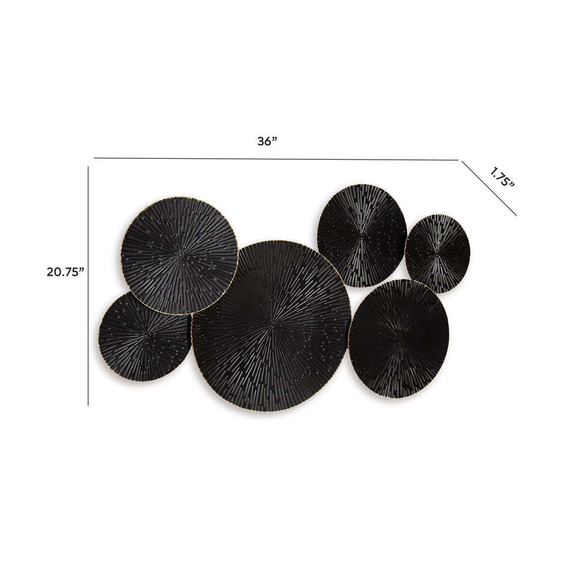 Rhetlen Wall Decor - A8010301 - approximate manufacturer dimensions (supplier image 8)
