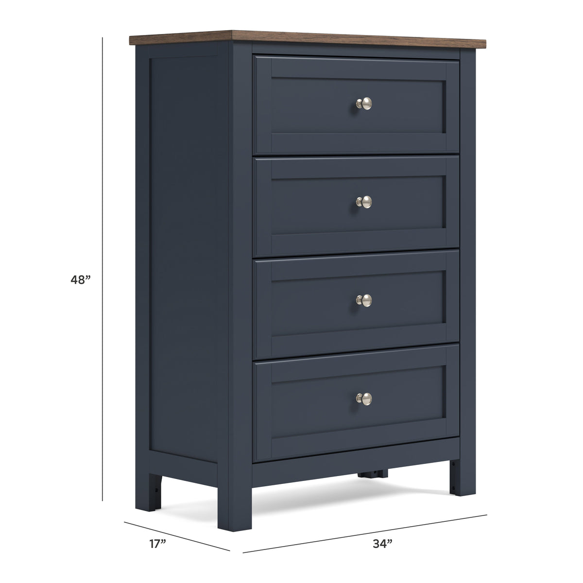 Landocken Chest of Drawers - B414-45 - approximate manufacturer dimensions (supplier image 12)