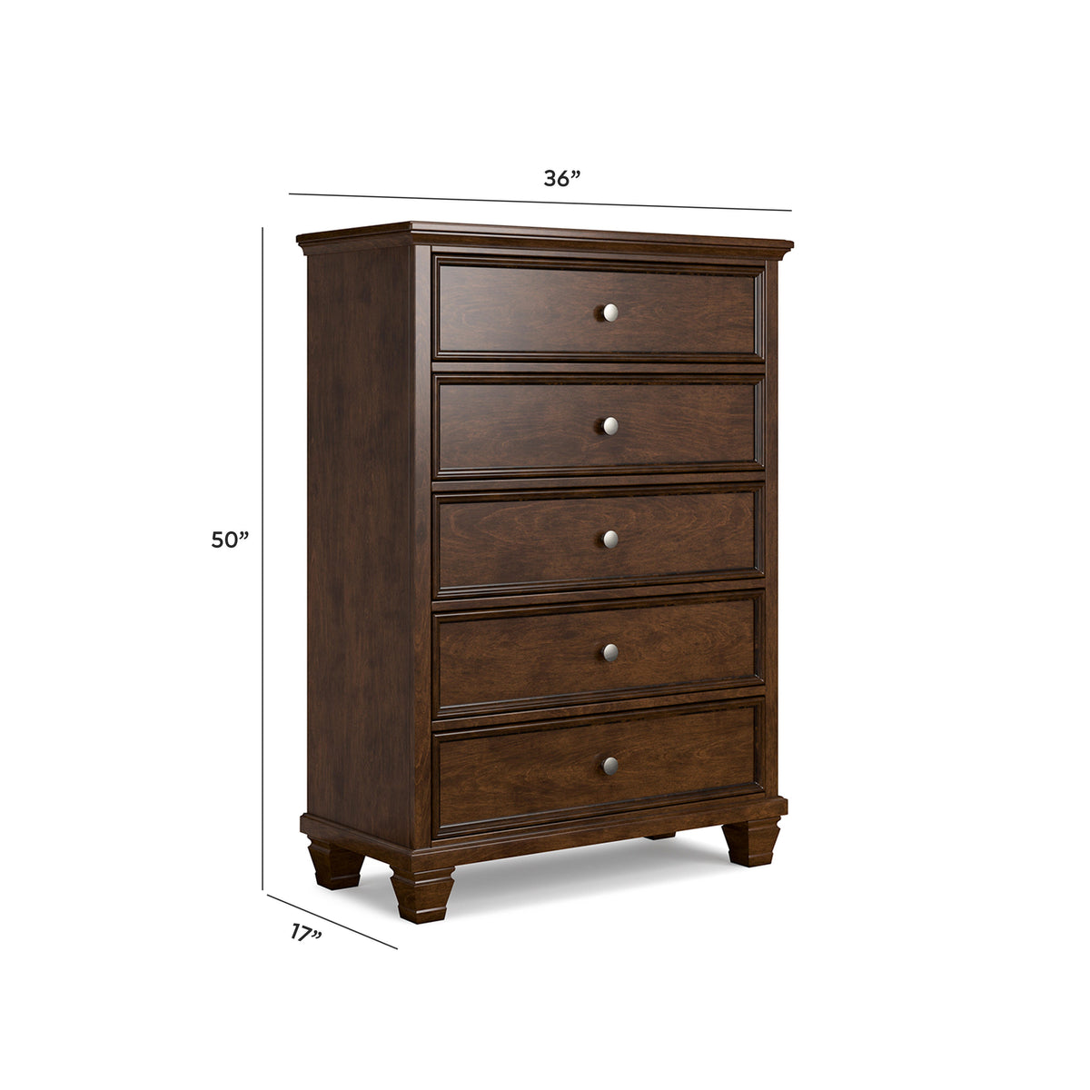 Danabrin Chest of Drawers - B685-46 - approximate manufacturer dimensions (supplier image 14)