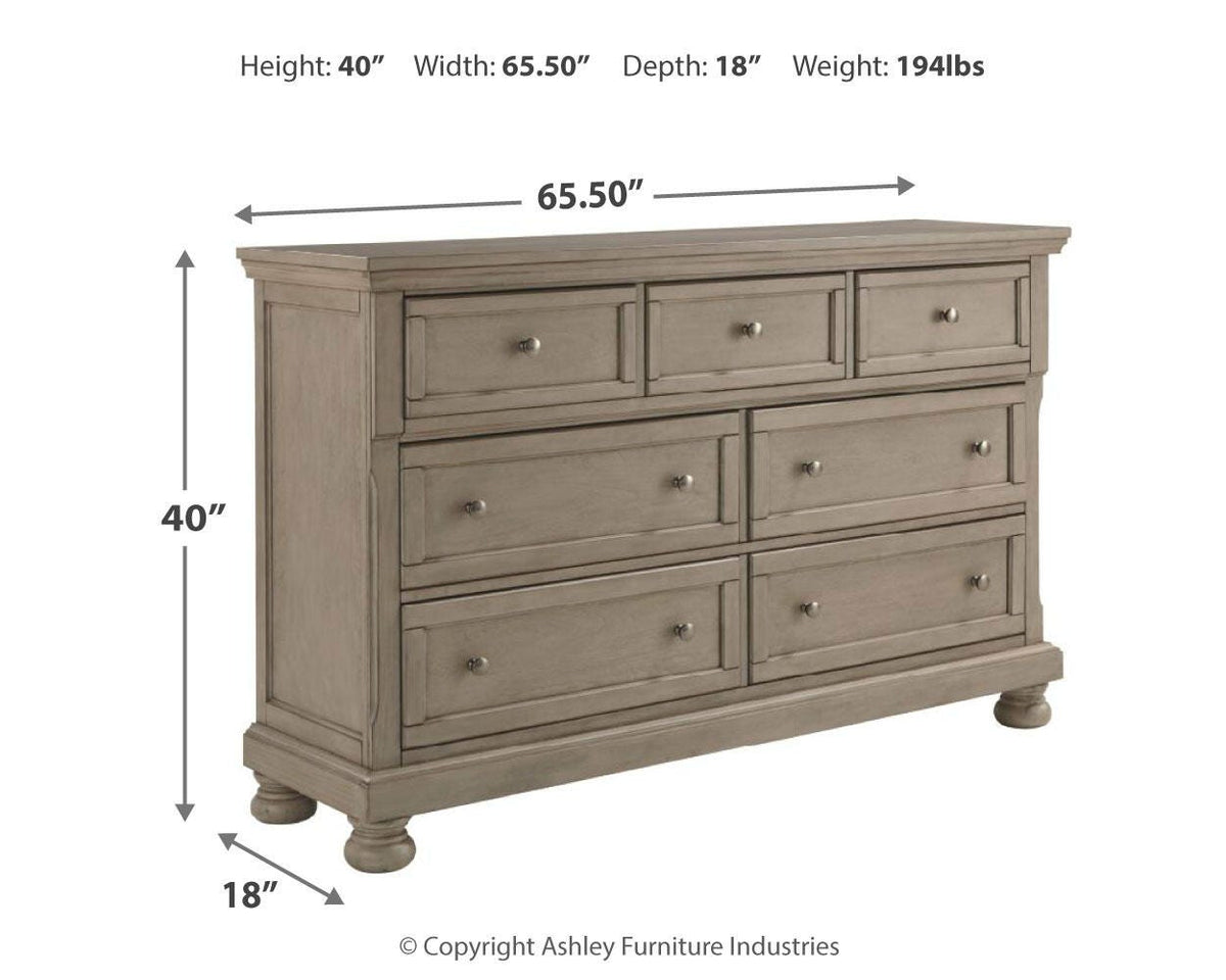 Lettner Dresser - B733-31 - approximate manufacturer dimensions (supplier image 7)