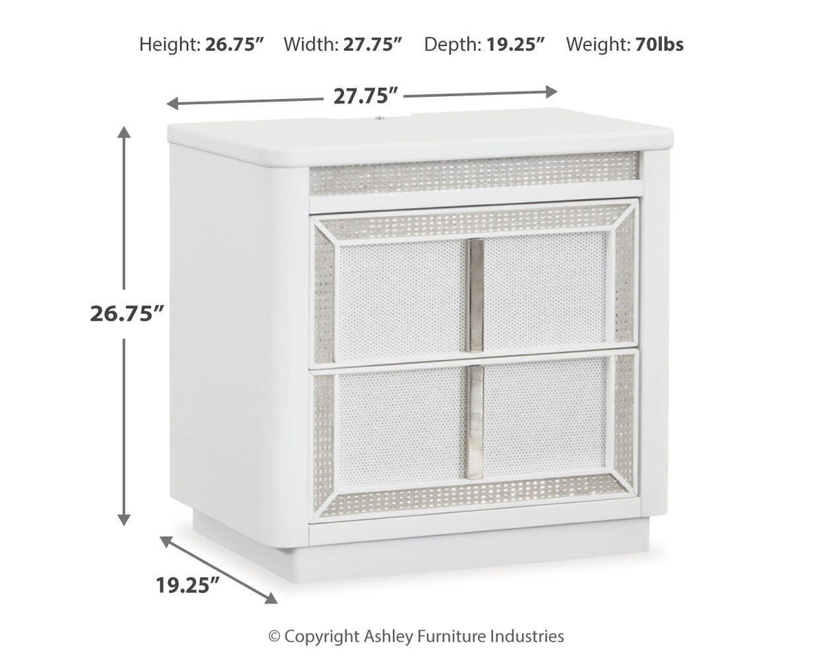 Chalanna Nightstand - B822-92 - approximate manufacturer dimensions (supplier image 11)