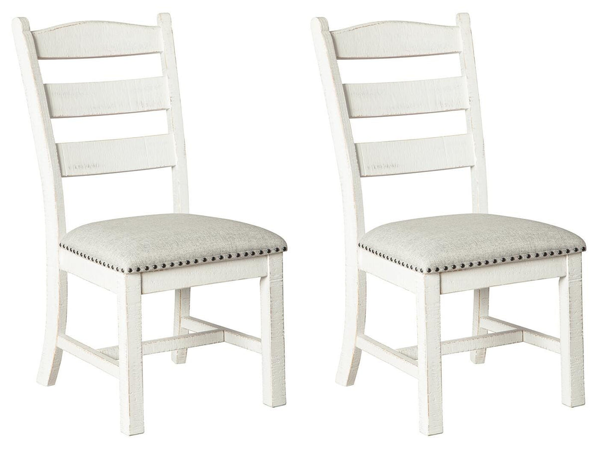Valebeck Dining Chairs (Set of 2) - D546-01X2 - product view or room setting; set of 2; individual included-item views (supplier image 8)