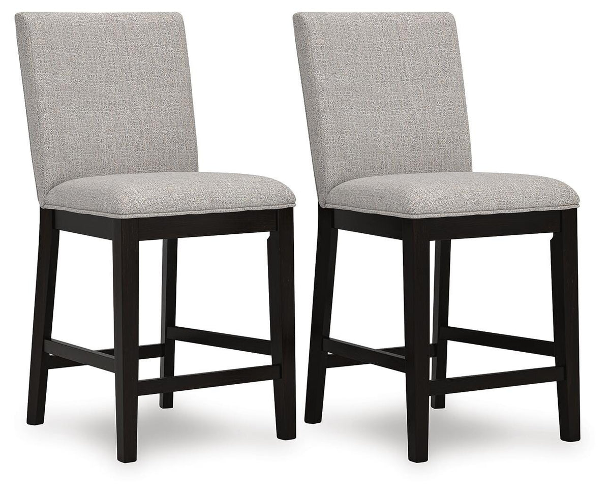 Neymorton Bar Stools (Set of 2) - D618-124X2 - product view or room setting; set of 2; individual included-item views (supplier image 12)