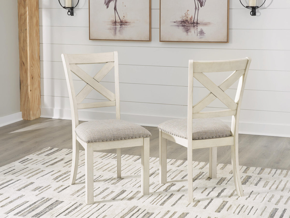 Robbinsdale Dining Chairs (Set of 2) - D642-01X2 - product view or room setting; set of 2; individual included-item views (supplier image 10)