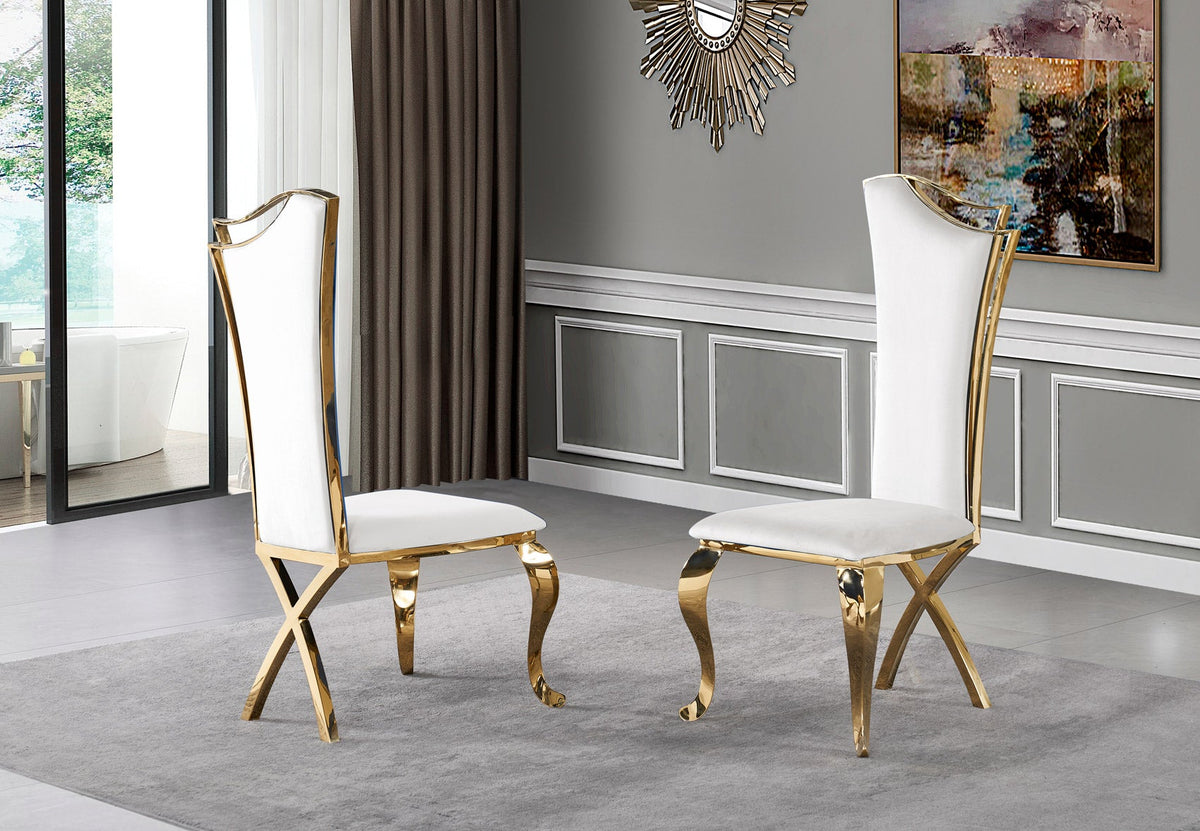 Marta Dining Set — table or matching chair detail