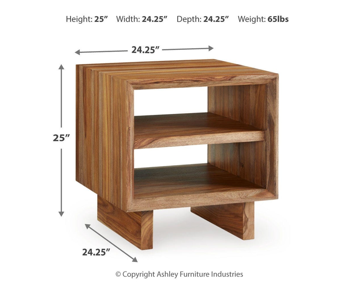 Dressonni End Table - T690-2 - approximate manufacturer dimensions (supplier image 7)