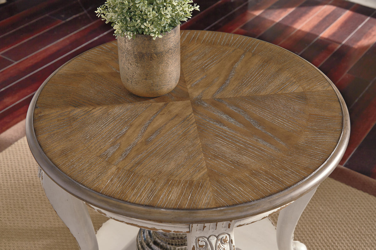 Realyn End Table - T743-6 - product view or room setting; only end table included (supplier image 6)