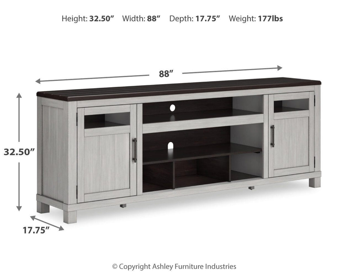 Darborn 88" TV Stand - W796-68 - approximate manufacturer dimensions (supplier image 11)