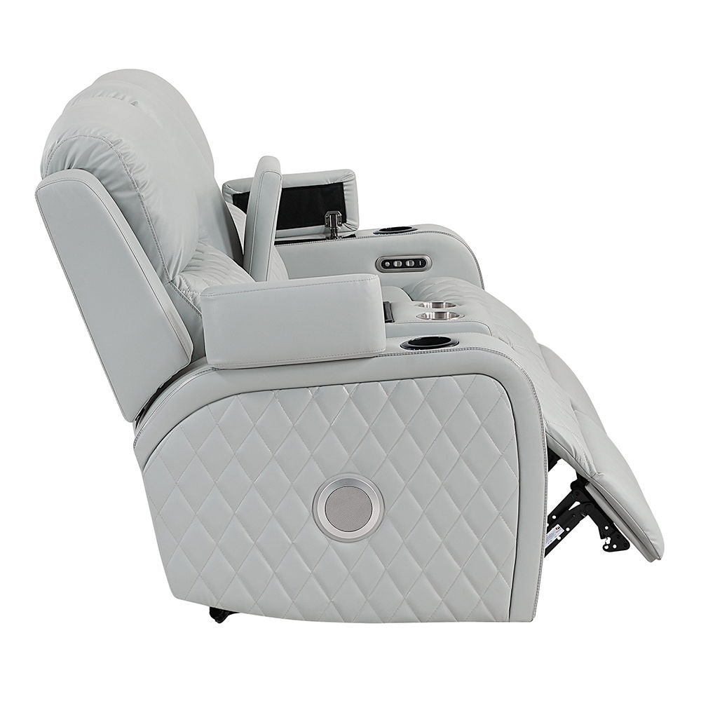 Elonzo - Sofa & Loveseat Set - Light Gray