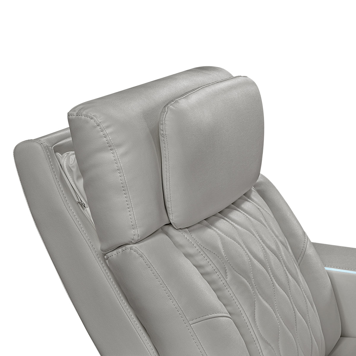 electra gray recliner — product detail 6.