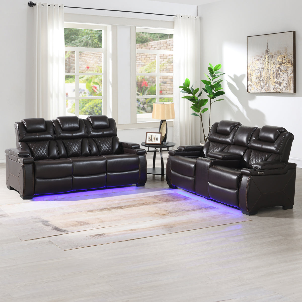 Lexus Brown furniture in a room setting
