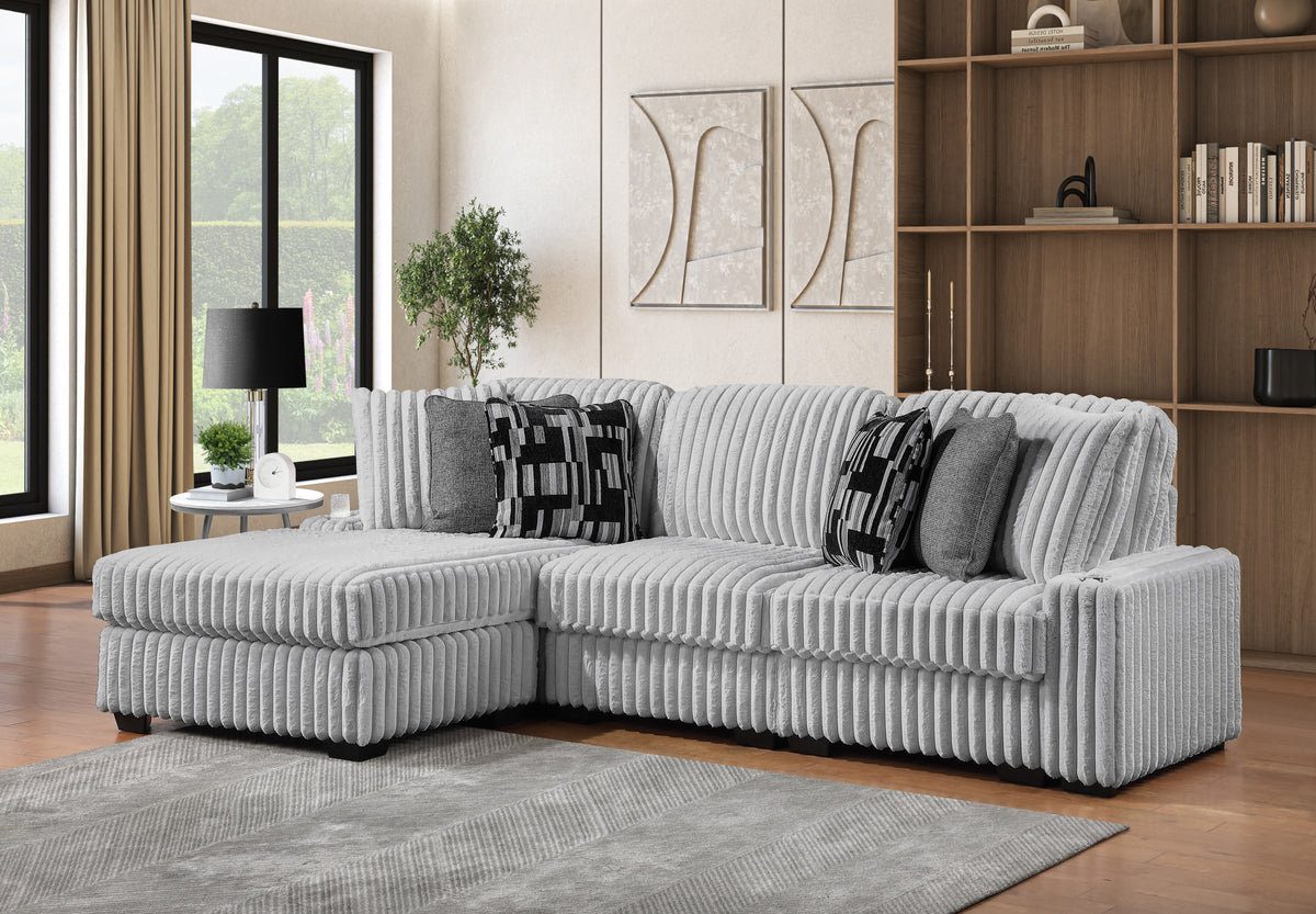 Puffy Gray furniture in a room setting