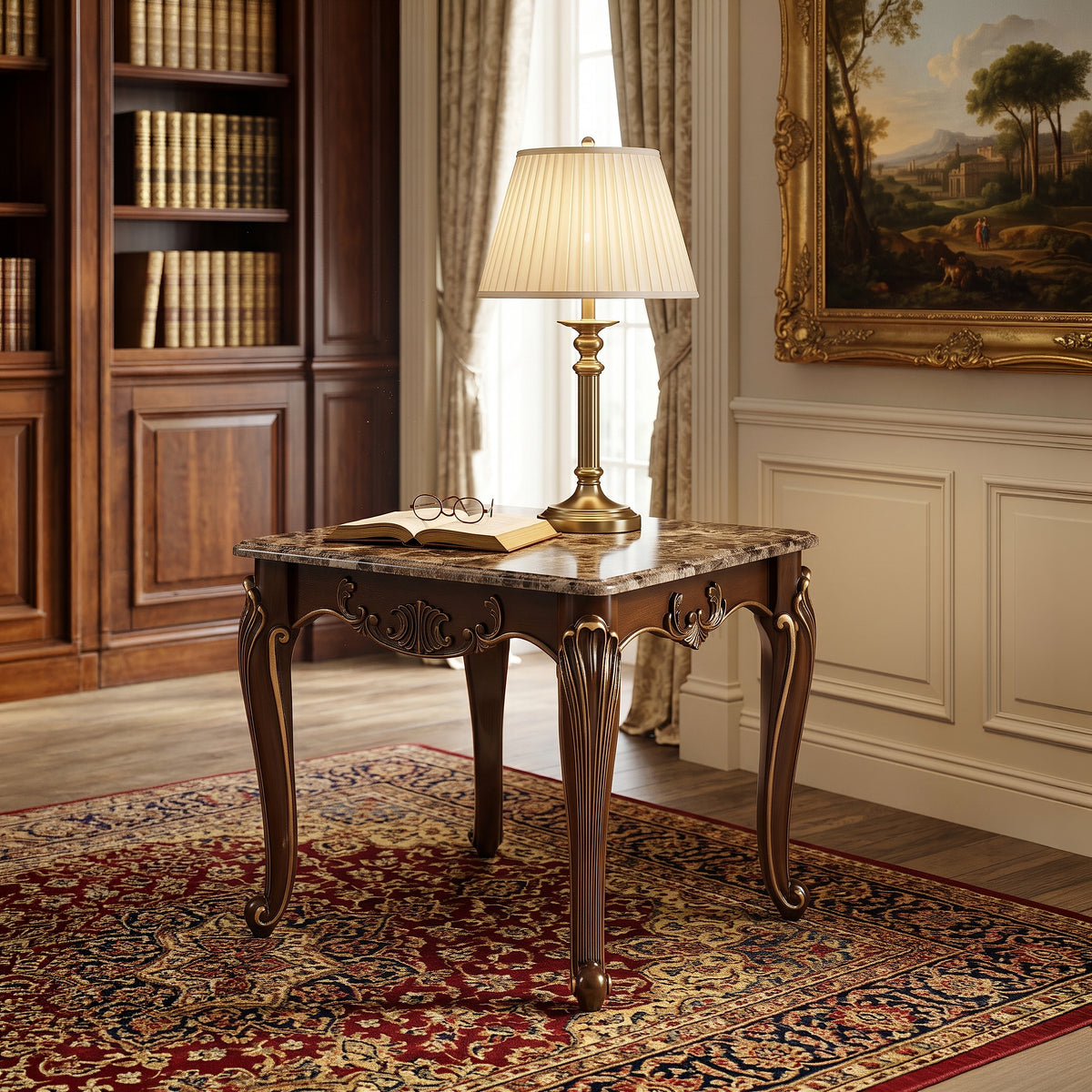 Lotus Brown End Table - primary product