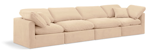 Indulge - Velvet 4 Seat Modular Sofa