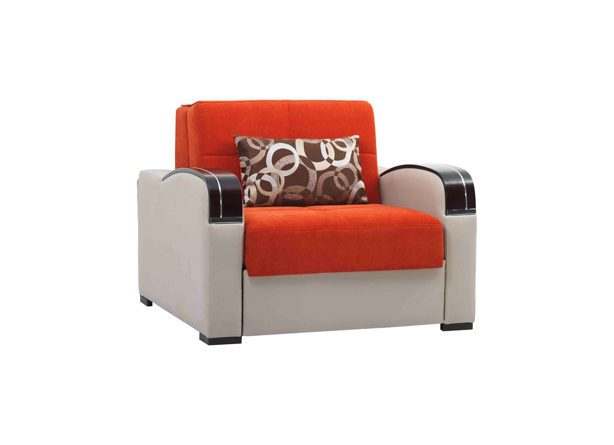 Ottomanson Sleep Plus - Upholstered Convertible Armchair With Storage