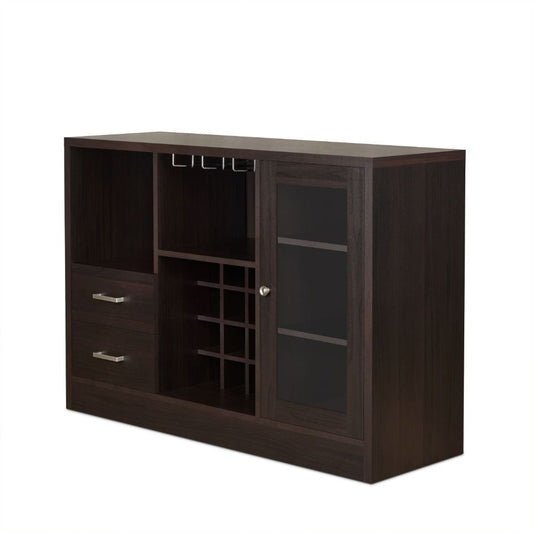 Hazen - 33" Wine Cabinet - Espresso