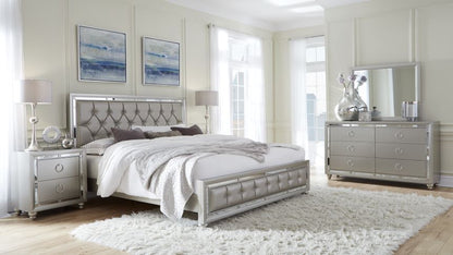 Riley - Bed - Silver