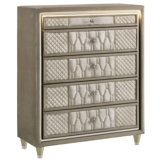 Lorient - 5-Drawer LED Chest of Drawers