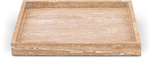 Barletta - Travertine Square Tray - Natural