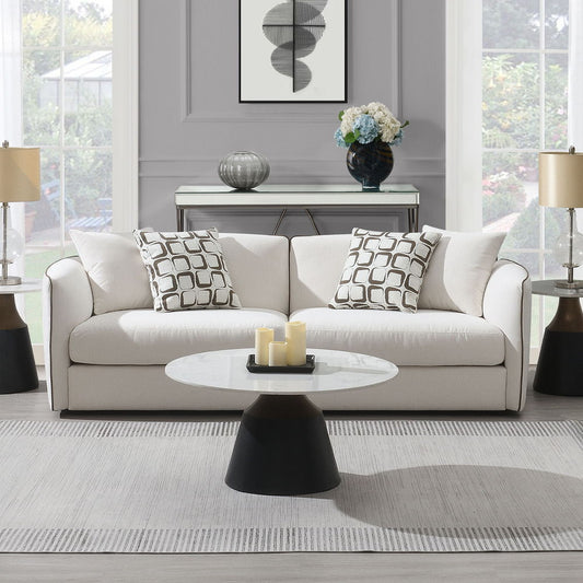 Yolanda - Sofa & Loveseat Set - Beige Chenille