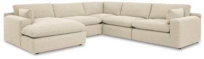 Elyza Sectional - 10006S6 - product view or room setting; complete kit and included component views (supplier image 1)
