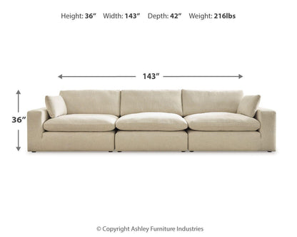 Elyza Sectional - 10006S2 - approximate manufacturer dimensions (supplier image 17)