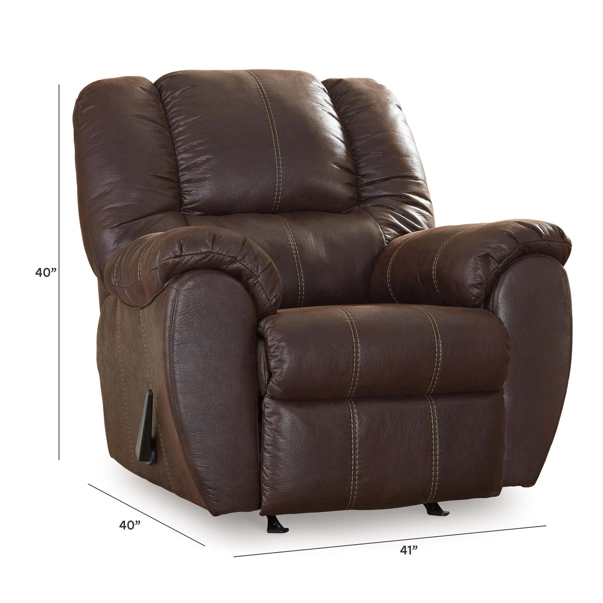 McGann Recliner - 1030125 - approximate manufacturer dimensions (supplier image 17)