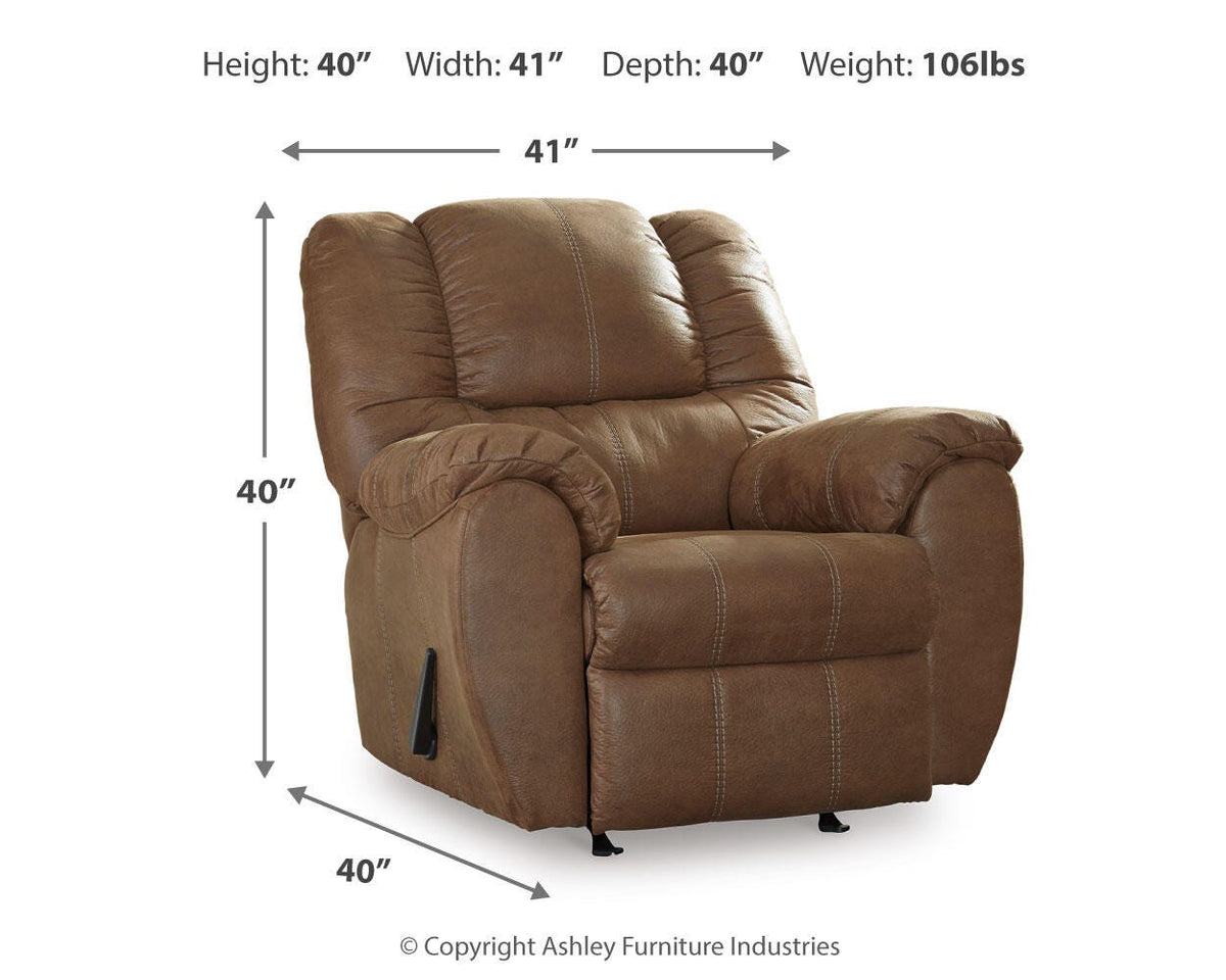 McGann Recliner - 1030225 - approximate manufacturer dimensions (supplier image 4)