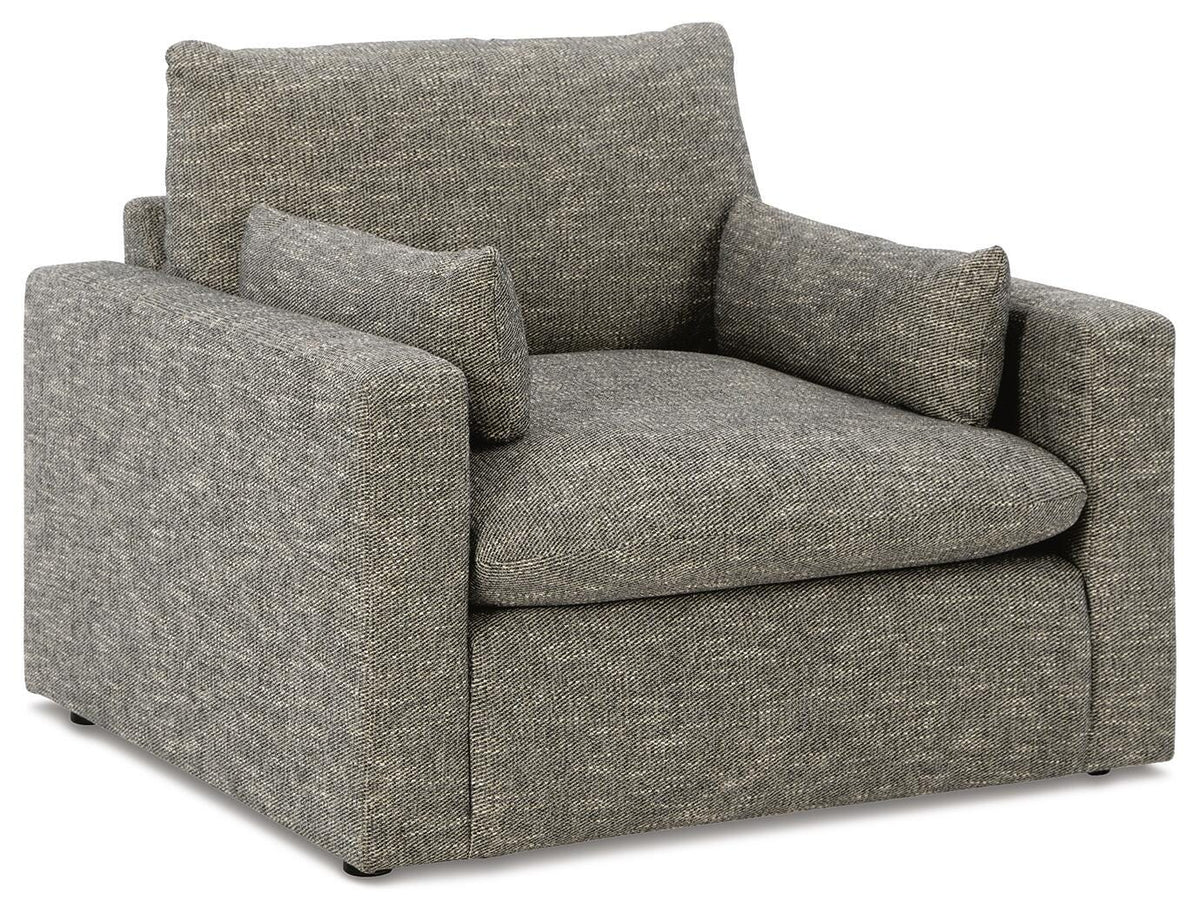 Dramatic Oversized Chair and Ottoman - 11702U2 - product view or room setting; complete kit and included component views (supplier image 4)