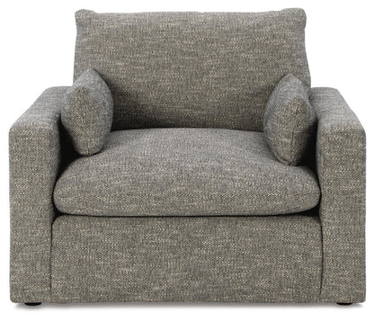 Dramatic Oversized Chair and Ottoman - 11702U2 - product view or room setting; complete kit and included component views (supplier image 3)