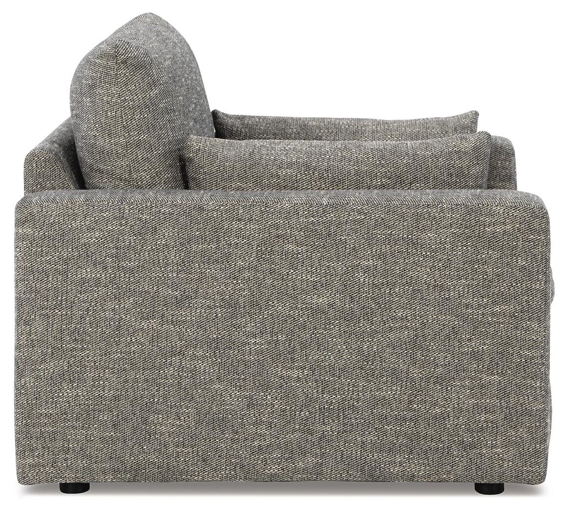 Dramatic Oversized Chair and Ottoman - 11702U2 - product view or room setting; complete kit and included component views (supplier image 5)