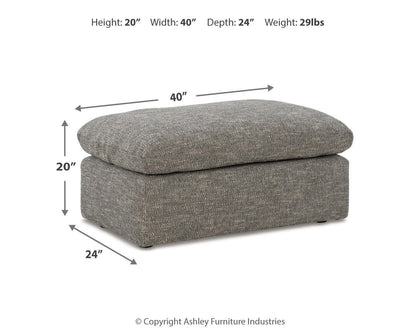 Dramatic Ottoman - 1170214 - approximate manufacturer dimensions (supplier image 6)