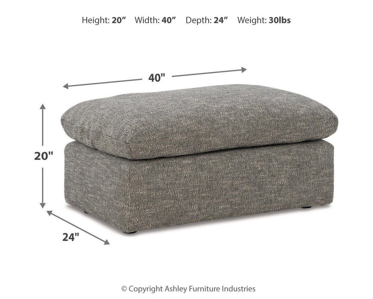 Dramatic Oversized Chair and Ottoman - 11702U2 - approximate manufacturer dimensions (supplier image 12)